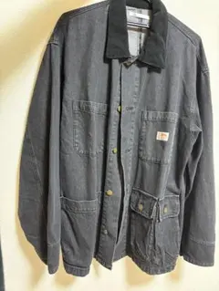 【美品】《Javaジャバコラボ》コーデュロイ衿ミリタリーデニムジャケット