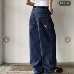 LYEON ワイドルーズデニム　ブルー　Mサイズ