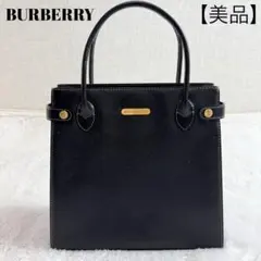 【美品】 BURBERY トートバッグ レザー ノバチェック シャドーホース