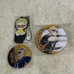 ハイキュー!! 月島蛍 缶バッジ ラバーストラップ 3点セット - メルカリ