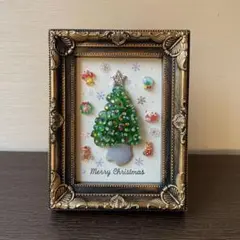 シーグラスアート　クリスマスツリー②