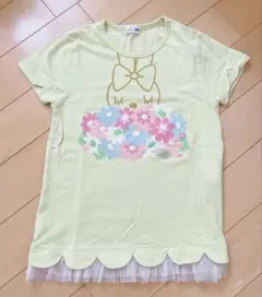 ☆ 美品 KP ニットプランナー みみちゃん 裾チュールTシャツ 150 ☆のサムネイル