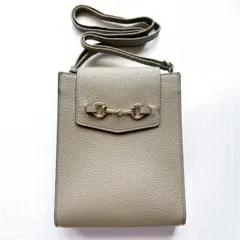 【新品】PELLE BORSA ペレボルサ スマホショルダーバッグ トープ