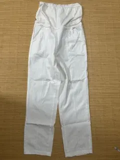 マタニティ　白　パンツ　妊婦