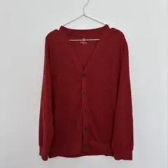 Navy. ボタン付きカーディガン L