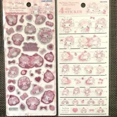 どーりーみっくす マイメロ スイートピアノ ステッカー 2枚 ドーリーミックス