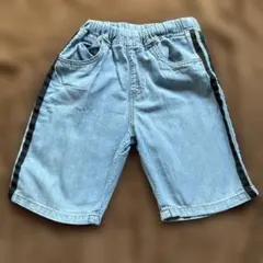 ハーフパンツ デニム風ブルー　サイズ140