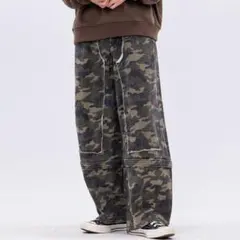 2WAY　W KNEE WIDE PANTS CAMO