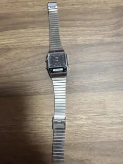 電池交換済み　CASIO カシオ AQ-450 クラシック デジアナ シルバーのサムネイル