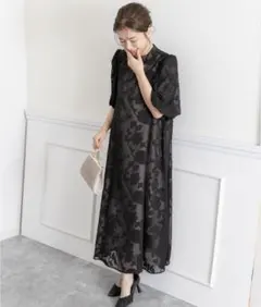 PREFERIR オケージョンドレス Aライン ボリューム袖 妊婦 XL 大きめのサムネイル