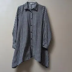 SHOO・LA・RUE ギンガムチェック ロングシャツ