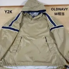 Y2K OLDNAVYオールドネイビー　旧ロゴ　ナイロンアノラックパーカー