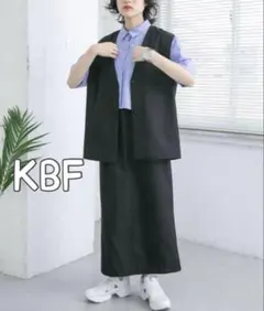 【セール】KBF セパレートベストワンピース　セットアップ　春服