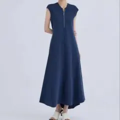 美品WRAPINKNOTラッピンノットSTUDIOUS別注ジップショートニット