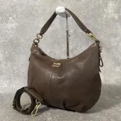 coach コーチ　ワンショルダーバッグ　マディソン　レザー　ブラウン