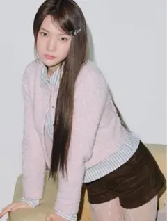 LILY BROWNラメニットカーディガン Hearts2Hearts着用