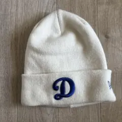 ニューエラニット帽 ドジャース刺繍