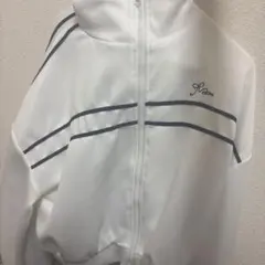 ホワイト×ブラック ライン入り ジャージ