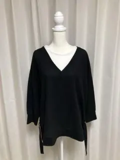 ෆ*⃛様 ３Ｌ 新品タグ付き 大きいサイズ 重ね着風トップス 七分袖