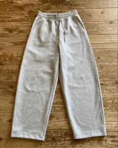ユニクロC ワイド スウェットパンツ グレー S ジョガーパンツ
