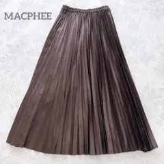 MACPHEE マカフィー トゥモローランド サテンプリーツスカート ロングのサムネイル