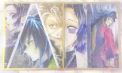 鬼滅の刃 WEBSHOPくじ アクリル色紙 胡蝶しのぶ 冨岡義勇 不死川実弥