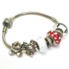 (PANDORA) カラフルビーズとシルバーチャームのブレスレットS925 PANDORA) カラフルビーズとシルバーチャームのブレスレットS925 - メルカリ