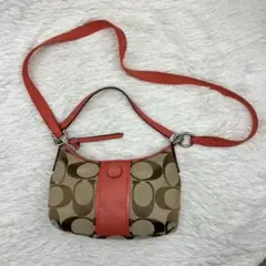 COACH コーチ　シグネチャー柄　2WAYショルダーバッグ　型番F23544