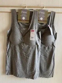 Fitte タンクトップ 2枚セットグンゼ フィットラボ パッド付き2枚組LLのサムネイル