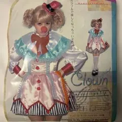 コスプレ　ピエロ　リボン　カラフル　ハロウィン　パーティー　スカート　ワンピース