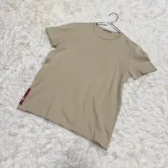タグ付 新品 00s PRADA プラダ レディース 半袖tシャツ ブラウン