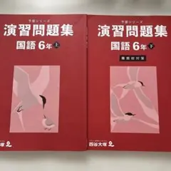 四谷大塚　予習シリーズ　演習問題集　6年上下セット　国語
