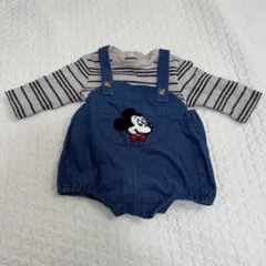 デニムサロペット　ロンパース　セット