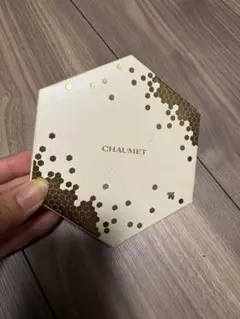 CHAUMET ミラー 手鏡 六角形 ハチモチーフ