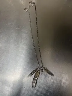 テ*ト様 シルバー 羽根モチーフ ネックレス　シルバー反応あり