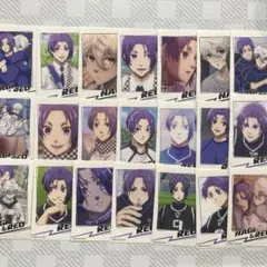 ブルーロック チェキ風ステッカー　凪　玲王　ステッカー　まとめ　シール