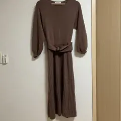 Doux Archives ブラウンニットワンピース