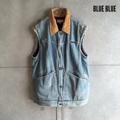 【Blue Blue】 ブルーブルー デニムボアベスト X102のサムネイル