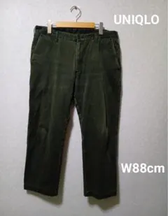 UNIQLO チノパン　カーキW88cmミリタリーゆったりサイズ 大きめサイズ