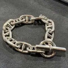 ビンテージ シルバー リンクチェーンブレスレット アンカーブレスット 