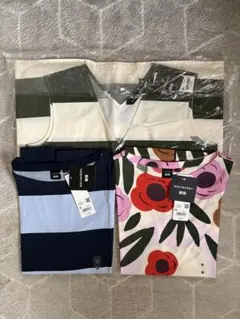 ユニクロ　マリメッコ　ワンピース　ノースリーブTシャツ　M　3点セット　新品のサムネイル