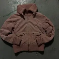 破格ピンク ダウンジャケット コーデュロイ Y2K 短丈 WOOLRICH レア