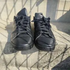 スタンスミス　ブラックレザー スニーカー　27.5cm