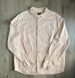 H&M オレンジ　デニムジャケット　デニムシャツ　L 古着　ノームコア