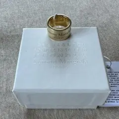 新品50%of メゾン マルジェラ ブランドロゴ リング 指輪 イエローゴールドのサムネイル