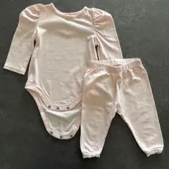【GAP】ギャップ パフスリーブ 長袖 ボディシャツ&レギンス