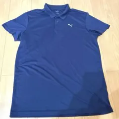 PUMA 半袖ポロシャツ　XL ネイビー