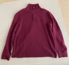 ポロ ラルフローレン ハーフジップセーター バーガンディ ワインレッド Mサイズ