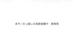 あや⭐︎引っ越しの為断捨離中　様専用