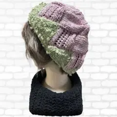 ニット帽 ☆ハンドメイド☆ 春夏Ｖｅｒ．